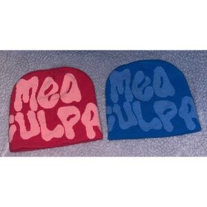 Mea culpa beanies- Pink and Blue